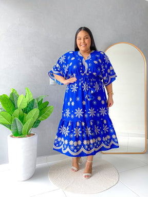 Vestido Midi com Estampa Floral