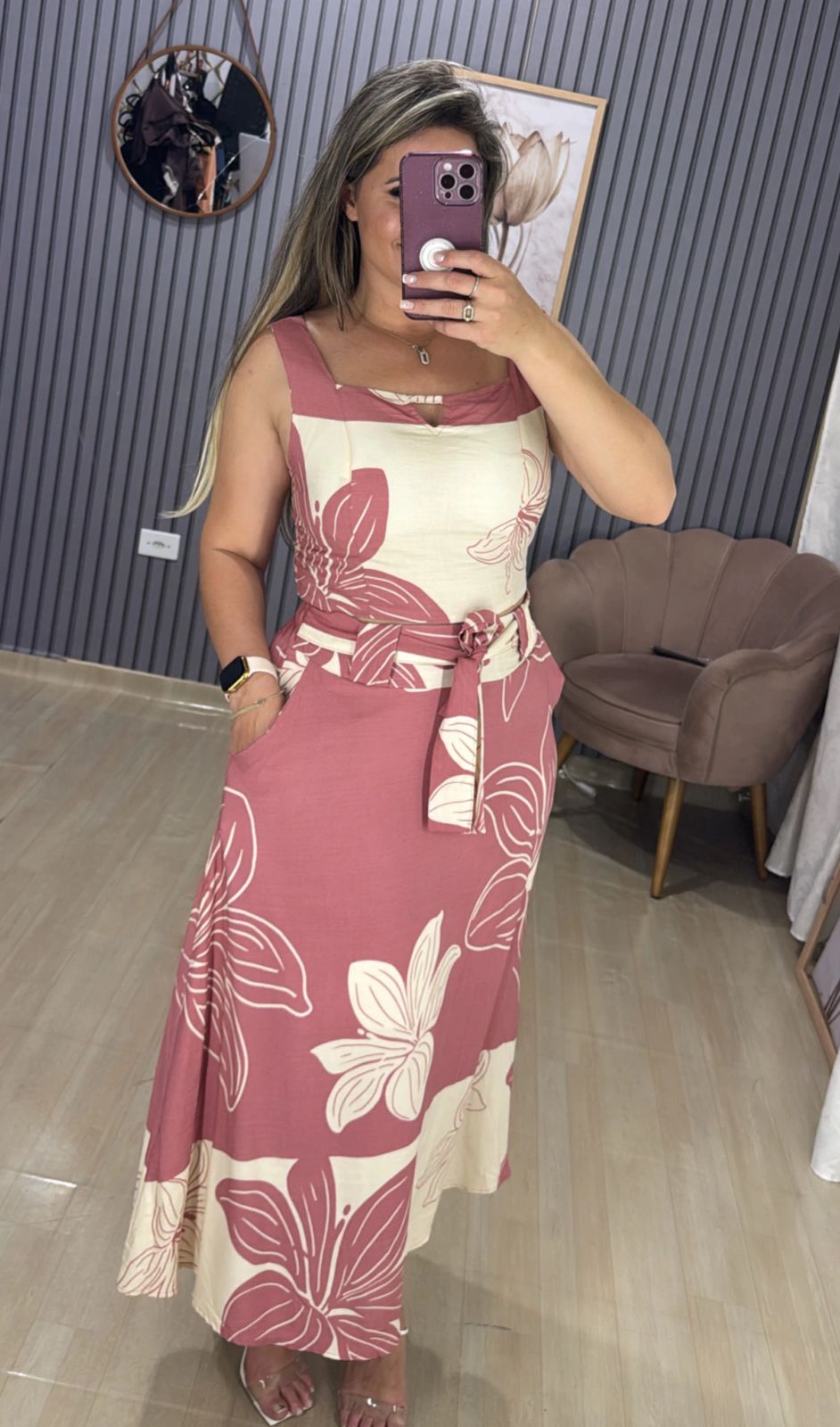 Conjunto saia midi Sarah