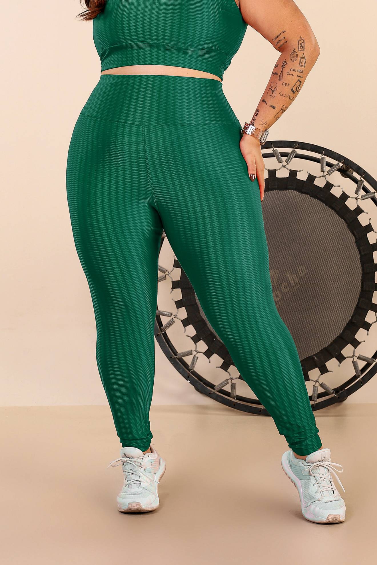 Calça Legging, Alto Poliamida 3D